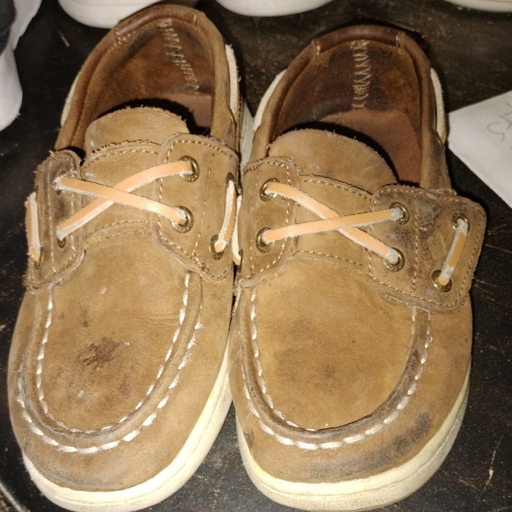 Kids Brown Sperry Boat Shoes